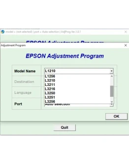 Сброс Epson L1210 L3210 L3250 L3251 L5290