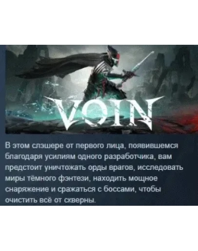 VOIN АВТОДОСТАВКА STEAM РОССИЯ
