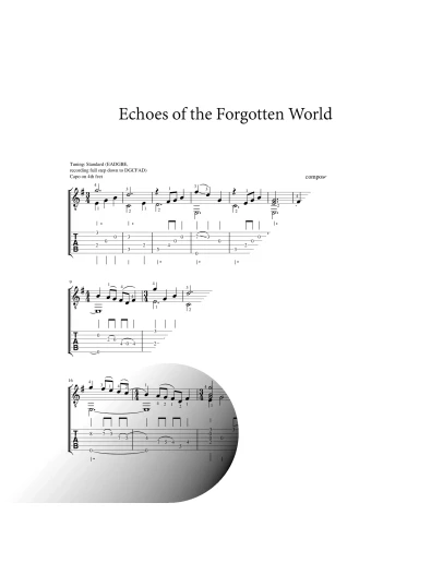 Echoes of the Forgotten World
