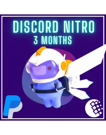 DISCORD NITRO 3 MONTHS + 2 BOOSTS - 100 Works