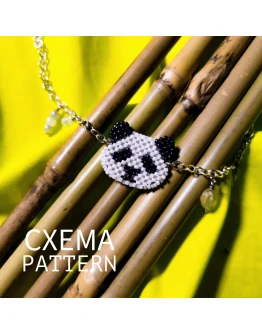 Схема для бисера: Панда RUEN