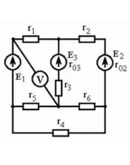 Задача 013006-0000-0001 (решение от ElektroHelp). Расчет сложной цепи постоянного тока.