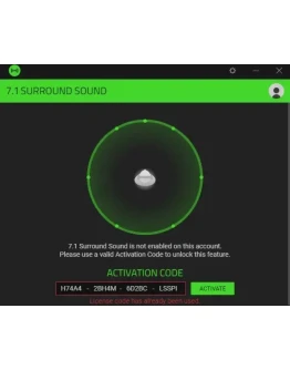 Ключ активации Razer 7.1 Surround sound