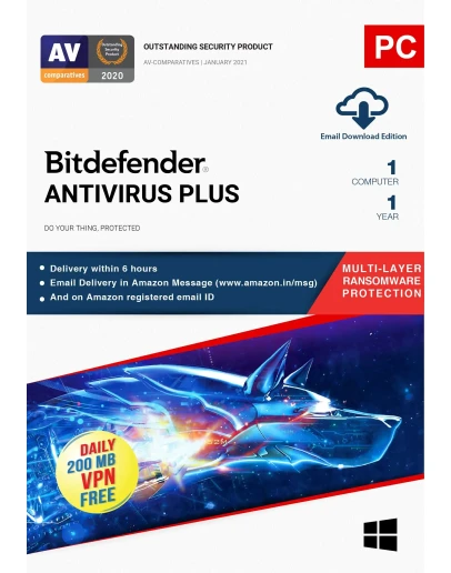 Bitdefender Antivirus Plus 1 ПК 1 год лицензионный ключ Bitdefender Antivirus Plus 1 ПК 1 год лицензионный ключ