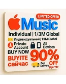 Apple Music Инд. 1/3M Глобально PRO USA