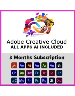 Учетная запись Adobe Creative Cloud, 3-месячная подписк