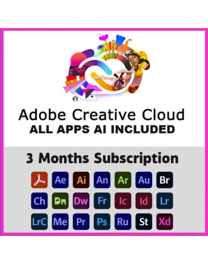 Учетная запись Adobe Creative Cloud, 3-месячная подписк
