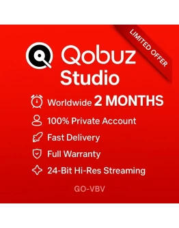 Подписка на Qobuz Studio аккаунт на 12 месяца Подписка на Qobuz Studio аккаунт на 12 месяца