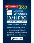 Windows 10-11 Pro/Home 1PC-5PC-20PC Партнёр Microsoft