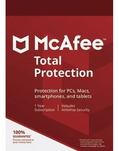 McAfee Total Protection (2025) 1 устройство 1 год Глоба McAfee Total Protection (2025) 1 устройство 1 год Глоба