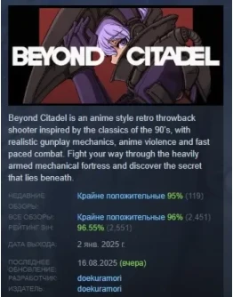 Beyond Citadel АВТОДОСТАВКА STEAM РОССИЯ