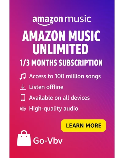 Amazon Music 1/3M Неограниченное количество песен