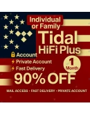 TIDAL HiFi+ 1M Инд./Сем. Глобально PRO