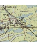 Немецкая карта Лоухского района Карелии 1943 года Немецкая карта Лоухского района Карелии 1943 года