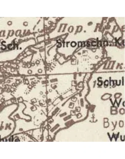 Карта РККА центра Калевальского района 1941 года
