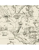 Карта РККА центра Калевальского района 1941 года