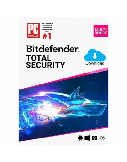 Bitdefender Total Security 3 Device 1 год. Ключ.