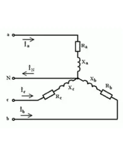 Задача 031444-0000-0002 (решение от ElektroHelp). Трехфазная цепь при соединении звездой.