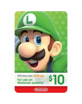 Карта пополнения Nintendo eShop 10 USA США Карта пополнения Nintendo eShop 10 USA США