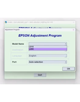 EPSON AdjProg Reset L810 L850
