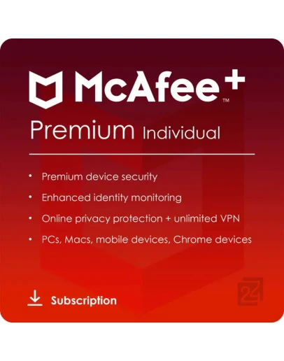 McAfee Plus Premium Unlimited Devices 1Year + Paypal