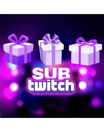 ПОДАРОЧНАЯ ПОДПИСКА TWITCH 1-3-6-12 МЕСЯЦЕВ