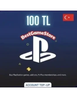 100 TRY (TL) PSN balance in Turkey 100 TRY (TL) PSN balance in Turkey