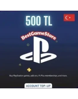 500 TRY (TL) PSN balance in Turkey 500 TRY (TL) PSN balance in Turkey
