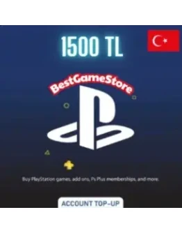1500 TRY (TL) PSN balance in Turkey 1500 TRY (TL) PSN balance in Turkey