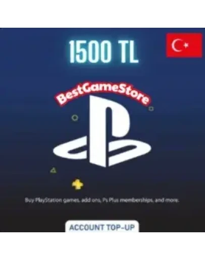 1500 TRY (TL) PSN balance in Turkey
