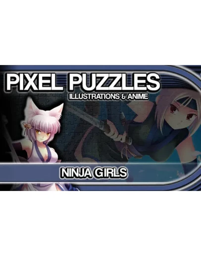 Pixel Puzzles Illustrations Anime Jigsaw Ninja Girls