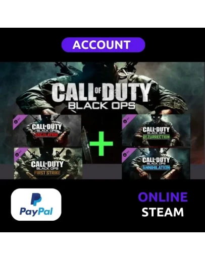 Call of Duty Black Ops 1 with all 4 DLC Steam Call of Duty Black Ops 1 with all 4 DLC Steam