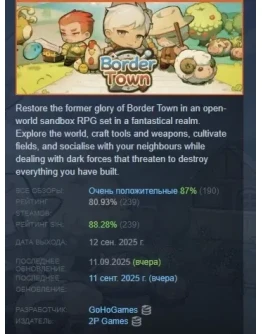 Border Town АВТОДОСТАВКА STEAM РОССИЯ Border Town АВТОДОСТАВКА STEAM РОССИЯ