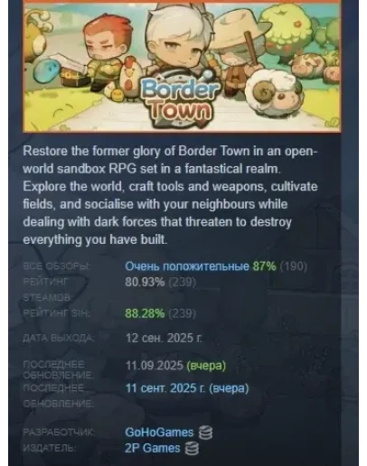 Border Town АВТОДОСТАВКА STEAM РОССИЯ