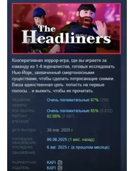 The Headliners АВТОДОСТАВКА STEAM РОССИЯ