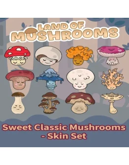 Sweet Classic Mushrooms - Skin Set - Land of Mushroo