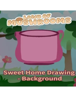 Sweet Home Drawing - Background - Land of Mushrooms