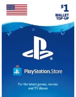 PlayStation PSN 1 USD Пополнение счета в США Мгнове