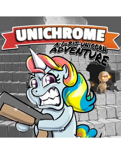 Unichrome: A 1-Bit Unicorn Adventure PS4 &amp PS5