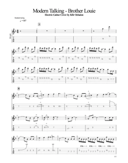 Табы Kfir Ochaion - Modern Talking - Brother Louie