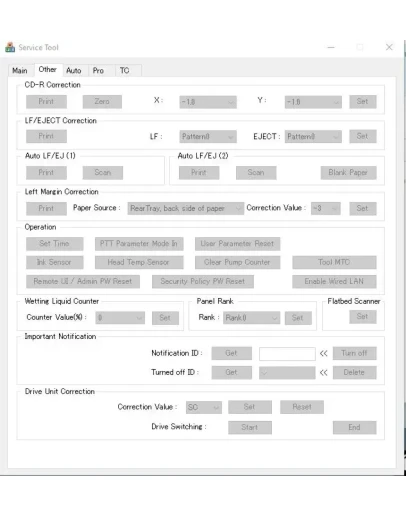 Canon Service Tool версии 6.310