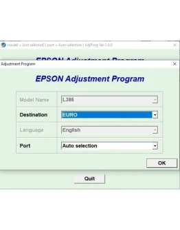 Сброс Epson L382 L386 L486 Adjustment Program