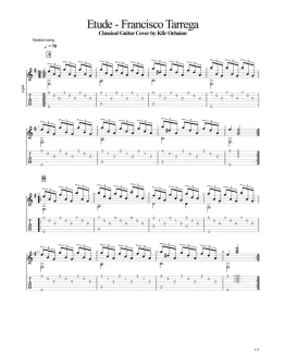 Табы Kfir Ochaion - Francisco Tarrega - Etude