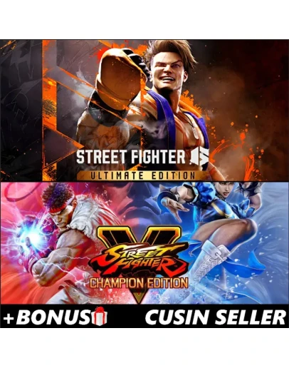 Street Fighter V Champion + Street Fighter 6 Ultimate Street Fighter V Champion + Street Fighter 6 Ultimate