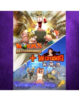 Worms Battlegrounds + Worms W.M.D XBOX Ключ