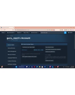 АККАУНТ STEAM ЛИЧНЫЙ 940 БАЛАНС И ИГРЫ АККАУНТ STEAM ЛИЧНЫЙ 940 БАЛАНС И ИГРЫ