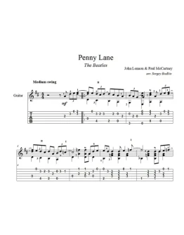 Penny Lane (The Beatles) ноты для гитары