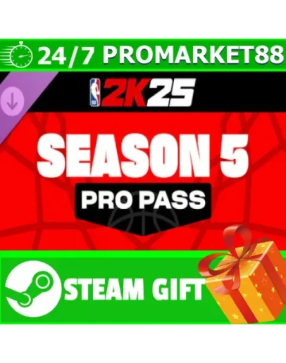 ВСЕ СТРАНЫ+РОССИЯ NBA 2K25 Pro Pass: Season 5 STEAM ВСЕ СТРАНЫ+РОССИЯ NBA 2K25 Pro Pass: Season 5 STEAM
