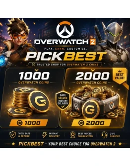 Монеты Overwatch 2: 1000 / 2000 Глобальный