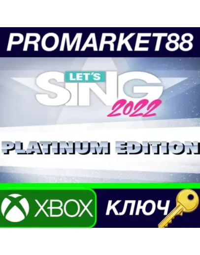 Let's Sing 2022 Platinum Edition UK XBOX One / Xbox S Let's Sing 2022 Platinum Edition UK XBOX One / Xbox S